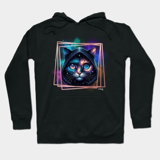 Mistic Cat: Alien Cat - Cute Kitty - A Funny Mistic Retro Vintage Style Hoodie